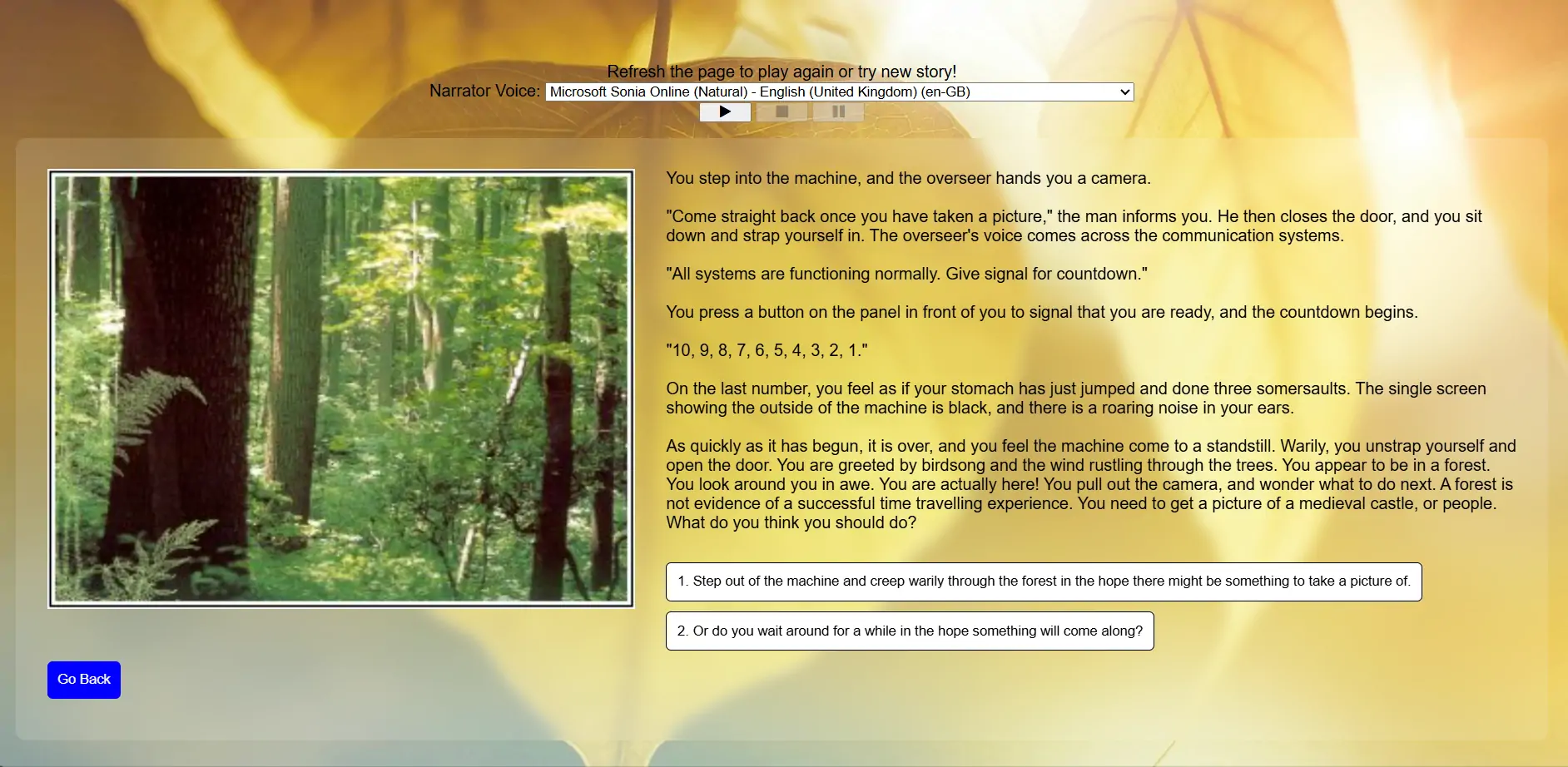 Interactive Story site created By Taorem Lucky Singh