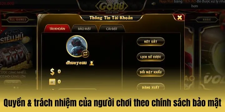 Quyền & trách nhiệm của người chơi đối với dữ liệu