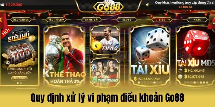 Quy định xử phạt vi phạm điều khoản tại Go 88