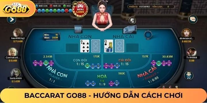 Hướng dẫn cách chơi chi tiết cho người nhập môn Baccarat Go88