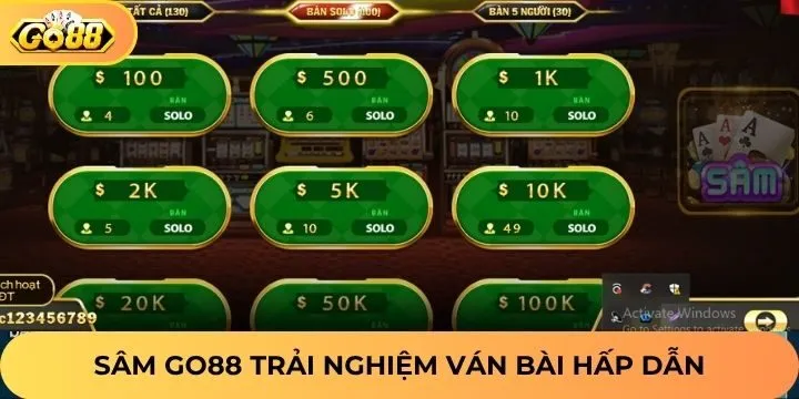 Những điều cơ bản cần biết về game bài sâm Go88