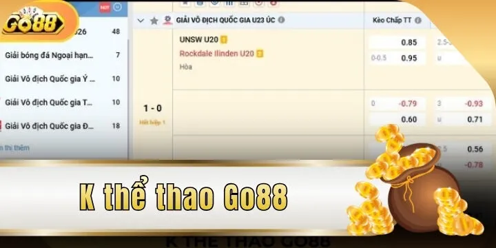 K Thể Thao Go88 - Sảnh cược uy tín dành cho người yêu thể thao