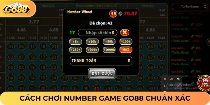 Giải thích luật chơi Number Game Go88 cho newbie