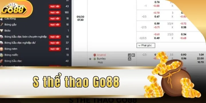 S thể thao Go88 - Sảnh cược đẳng cấp quốc tế số 1 châu Á