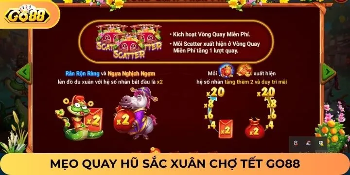 Mẹo chơi sắc xuân chợ Tết Go88 tăng tỷ lệ thắng